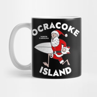 Ocracoke Island, NC Christmas Vacationing Skiing Santa Mug